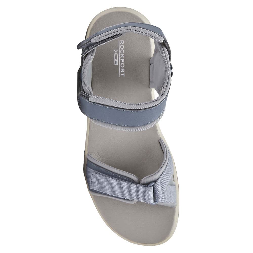 Rockport Women's Trail Tech Sandal, BLUE SLATE ECO WASHABLE, 8