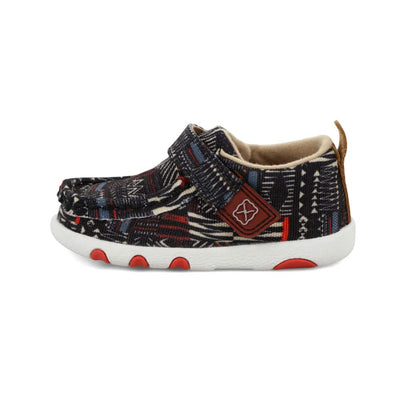 Twisted X Infant's Driving Moc, Moc Toe, Black Multi, 2 M