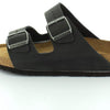 Birkenstock Unisex Arizona Black Oiled Leather Sandals - 7-7.5 B(M) US Women
