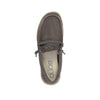 Hey Dude Men’s Wally Washed Mud Size 11 | Men’s Shoes | Men’s Lace Up | Comfortable & Light-Weight