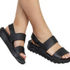 Skechers Foamies Arch Fit Footsteps-Day Dream Women's Sandal, 5 B(M) US, Black