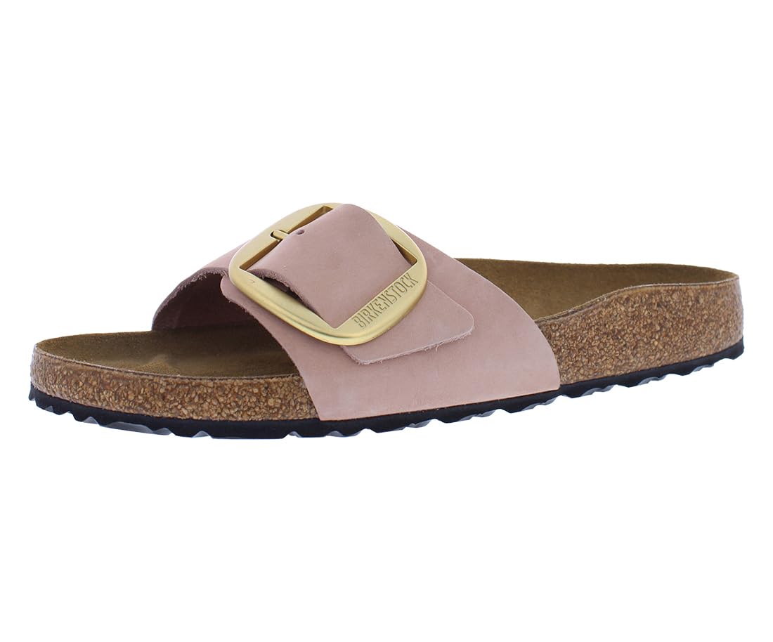 Birkenstock Madrid Big Buckle Narrow Unisex Shoes Size 6, Color: Soft Pink