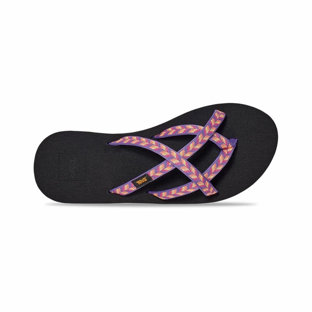 Teva Women's Olowahu Sandal, Retro Geometric Pink, 9