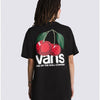 Vans Men's Short Sleeve T-Shirt, Cherry Check Black, X-Large