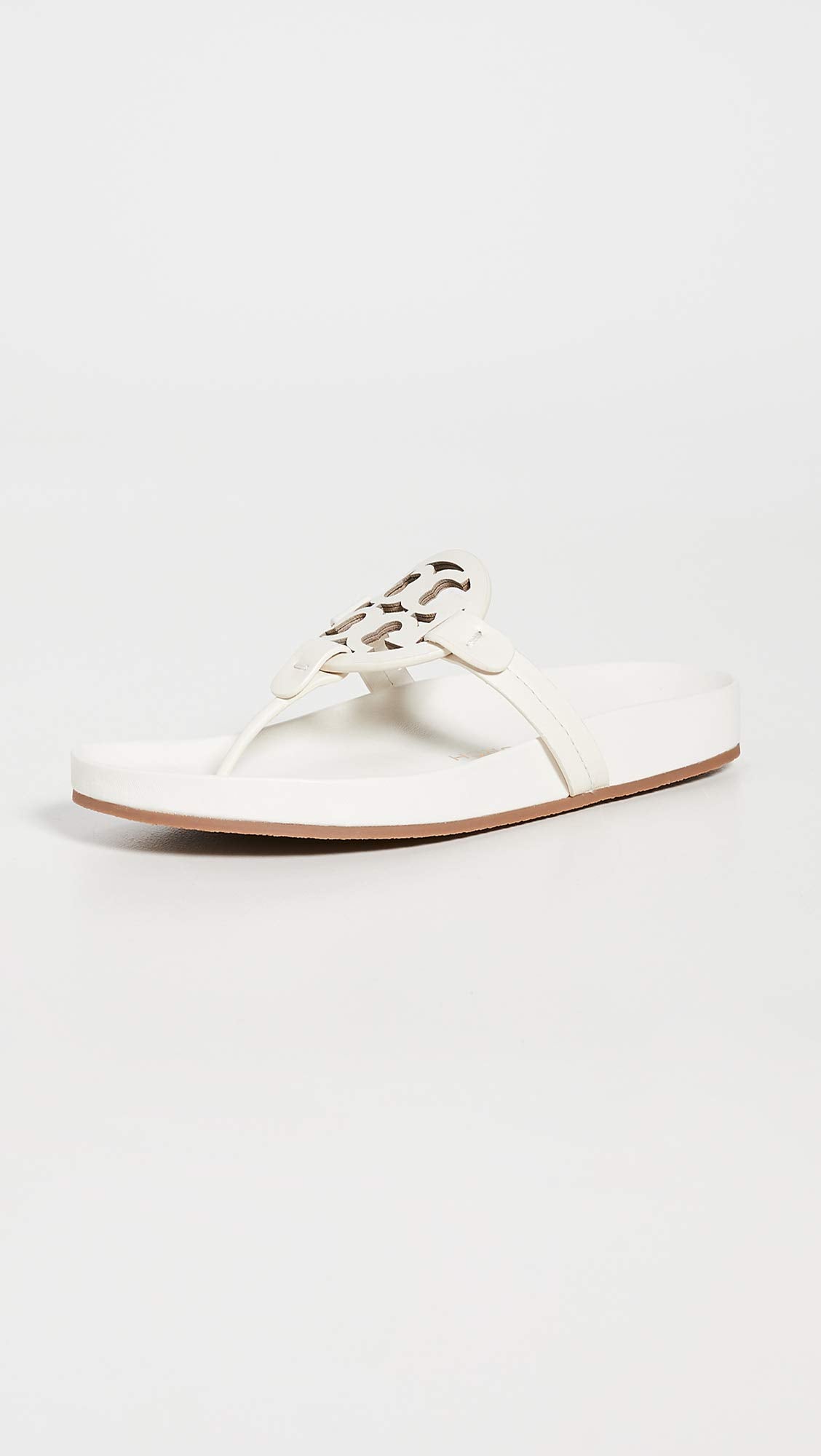 Tory Burch Women's Miller Cloud Sandals, New Ivory, 6 Medium US