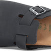 Birkenstock Boston Vegan Black Birkibuc R 42 R EU,9-9.5