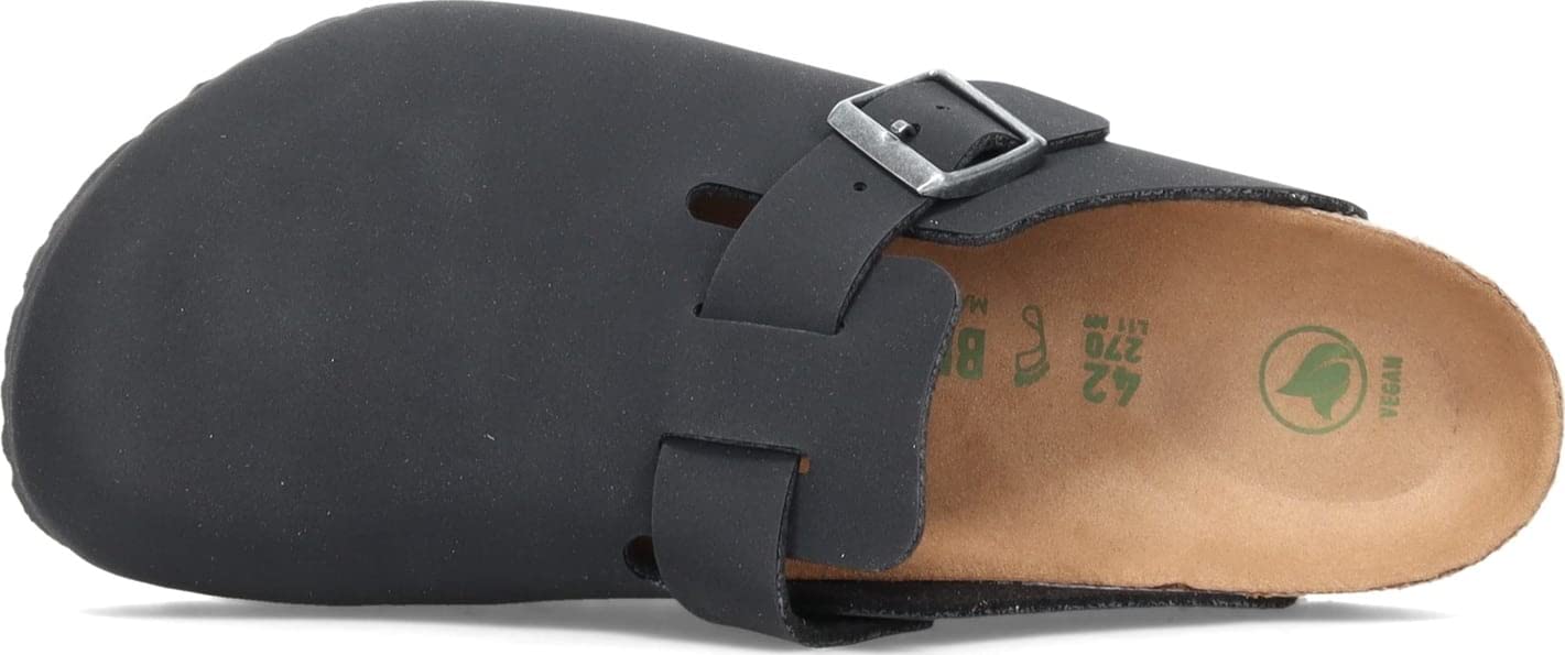Birkenstock Boston Vegan Black Birkibuc R 42 R EU,9-9.5
