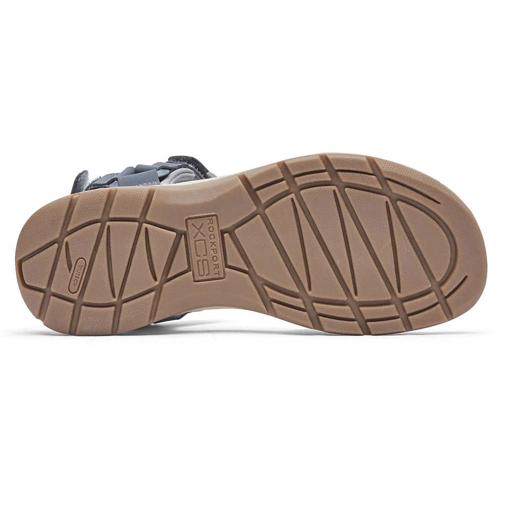 Rockport Women's Trail Tech Sandal, BLUE SLATE ECO WASHABLE, 8