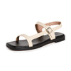 Madewell Women's Dory 90s Minimal Sandals, Sand, Off White, 7 Medium US