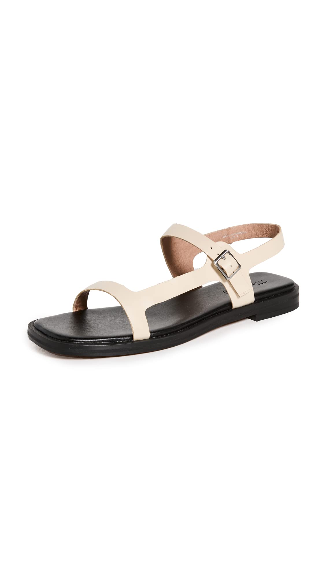 Madewell Women's Dory 90s Minimal Sandals, Sand, Off White, 7 Medium US