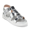 COLE HAAN WOMENS GRANDPRØ RALLY FISHERMAN SANDAL, SILVER SPECCHIO, 6-B US