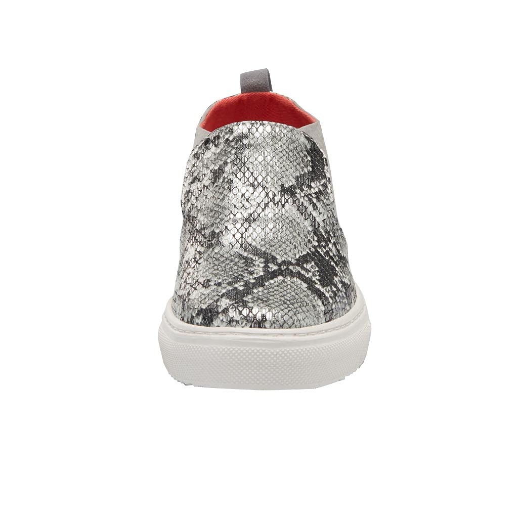 HEYDUDE Women's Peyton Snake Grey, Size 11 | Women’s Loafers | Women’s Slip On Shoes | Comfortable & Light-Weight