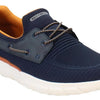 Skechers Men's Del Retto-Clean Slate Knitted Bungee Slip On, Navy, 14 W US