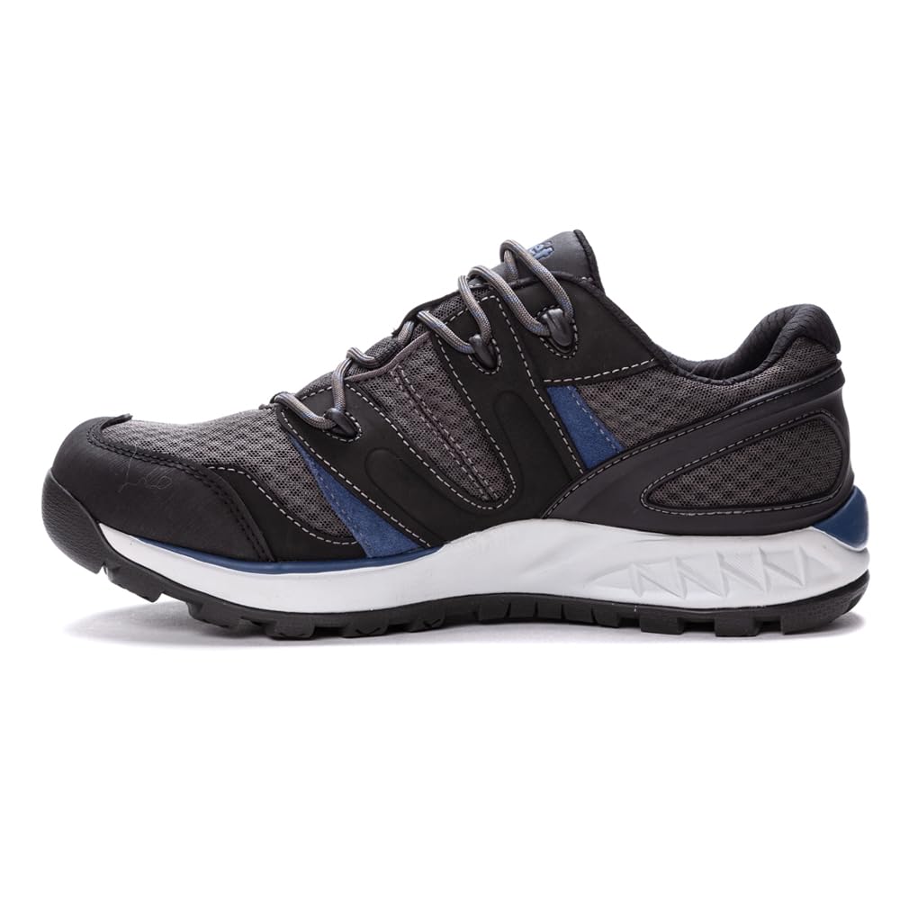 Propét Men's Vercors Waterproof Hiker, Grey/Blue, 9 Medium US