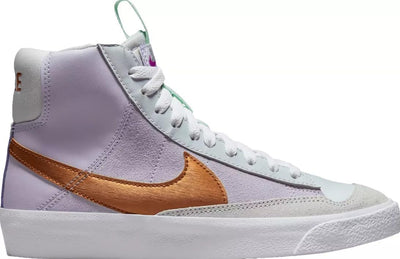 Nike Boy's Blazer Mid '77 (Big Kid) (Plum/Copper/White, us_Footwear_Size_System, Big_Kid, Numeric, Medium, Numeric_6)