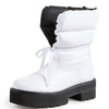 Stuart Weitzman Tyler Ultralift Bootie White/Black 7 B
