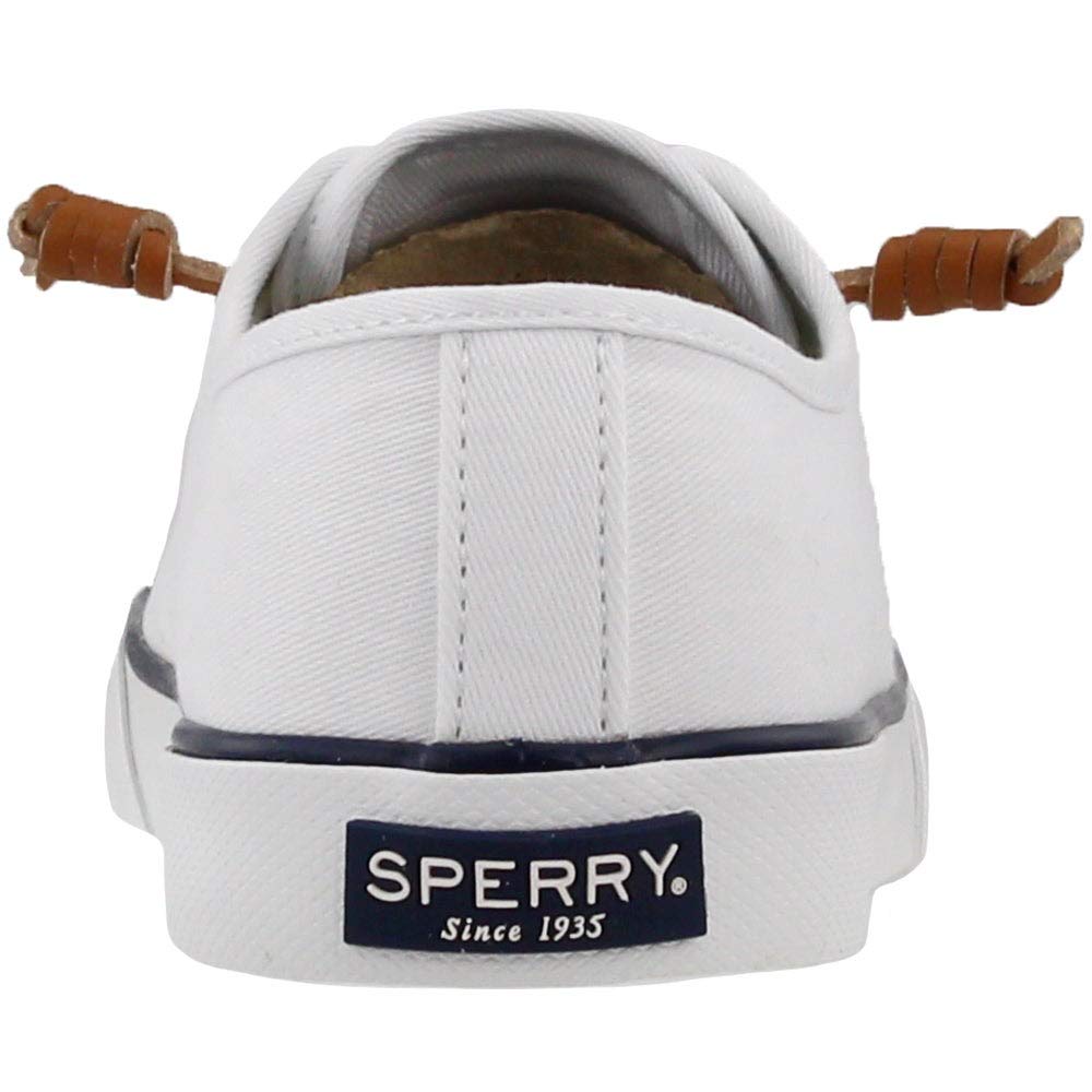 Sperry womens Pier View Sneaker, White, 5.5 US