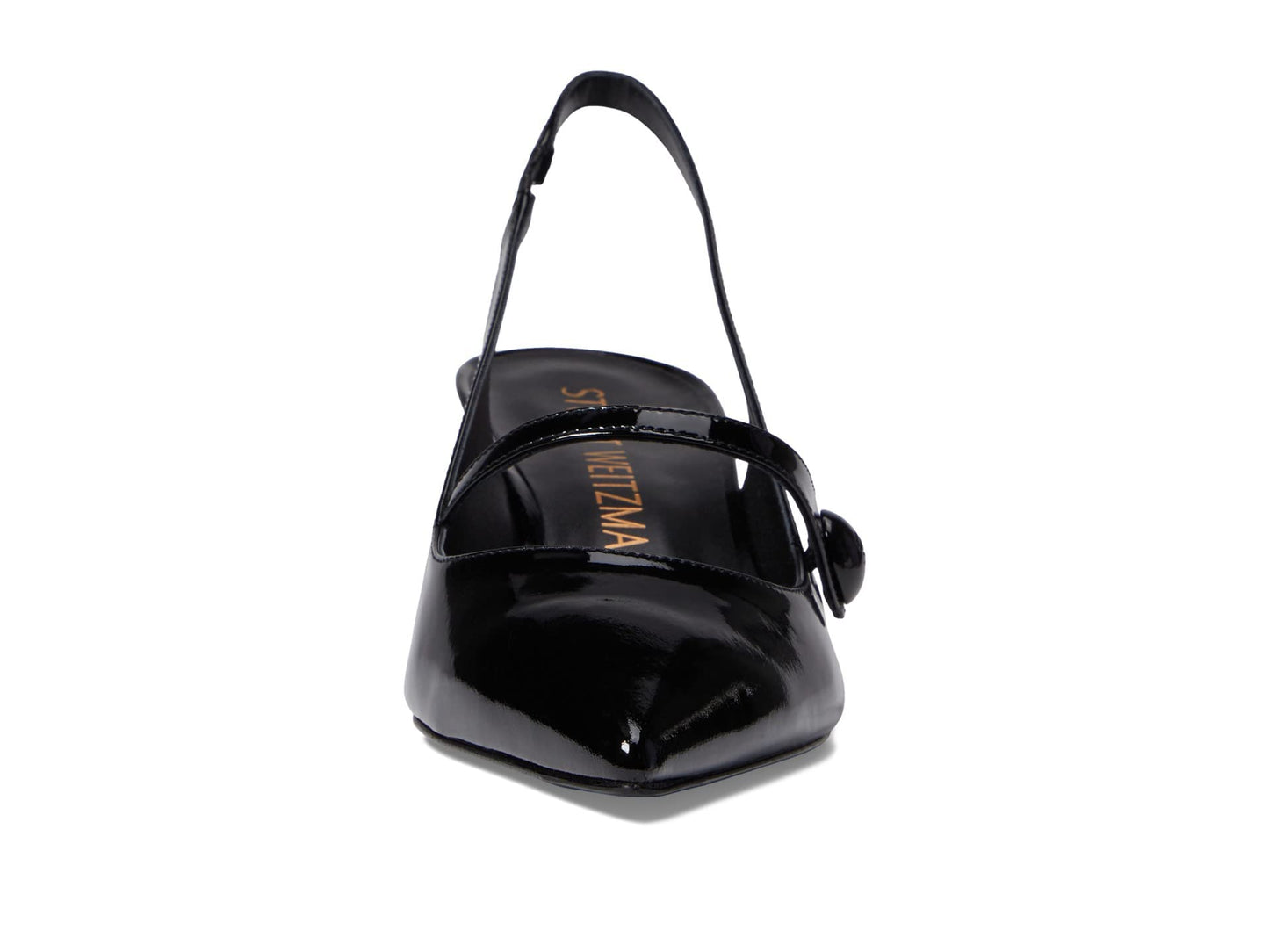 Stuart Weitzman SW 50 Block Slingback Black 11 B