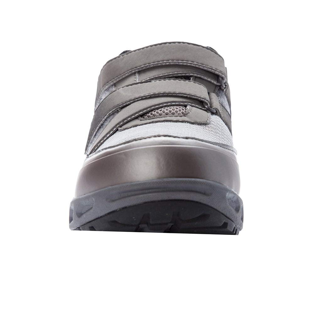 Propet Men's Matthew Strap Sneaker, Grey, 9.5 3E US