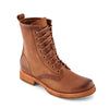 Frye Veronica Women’s Combat Boots Crafted from Hand-Burnished Vintage Italian Leather with genuine stitch-down welt construction and Leather Lining – 6 ¾” Shaft Height, Caramel - 11 M