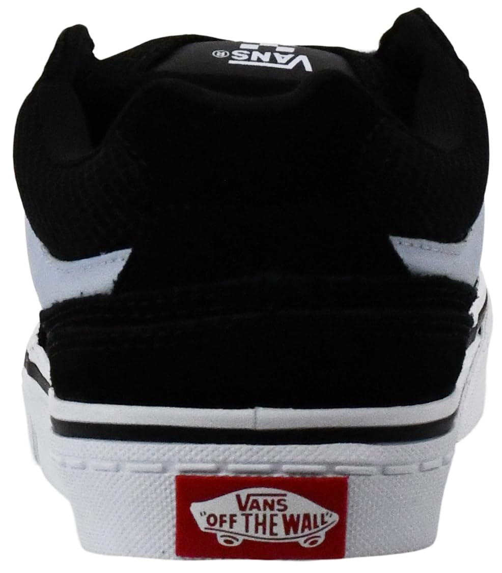 Vans Women's Caldrone Sneaker, Suede/Mesh Black/Light Blue, 7 M US