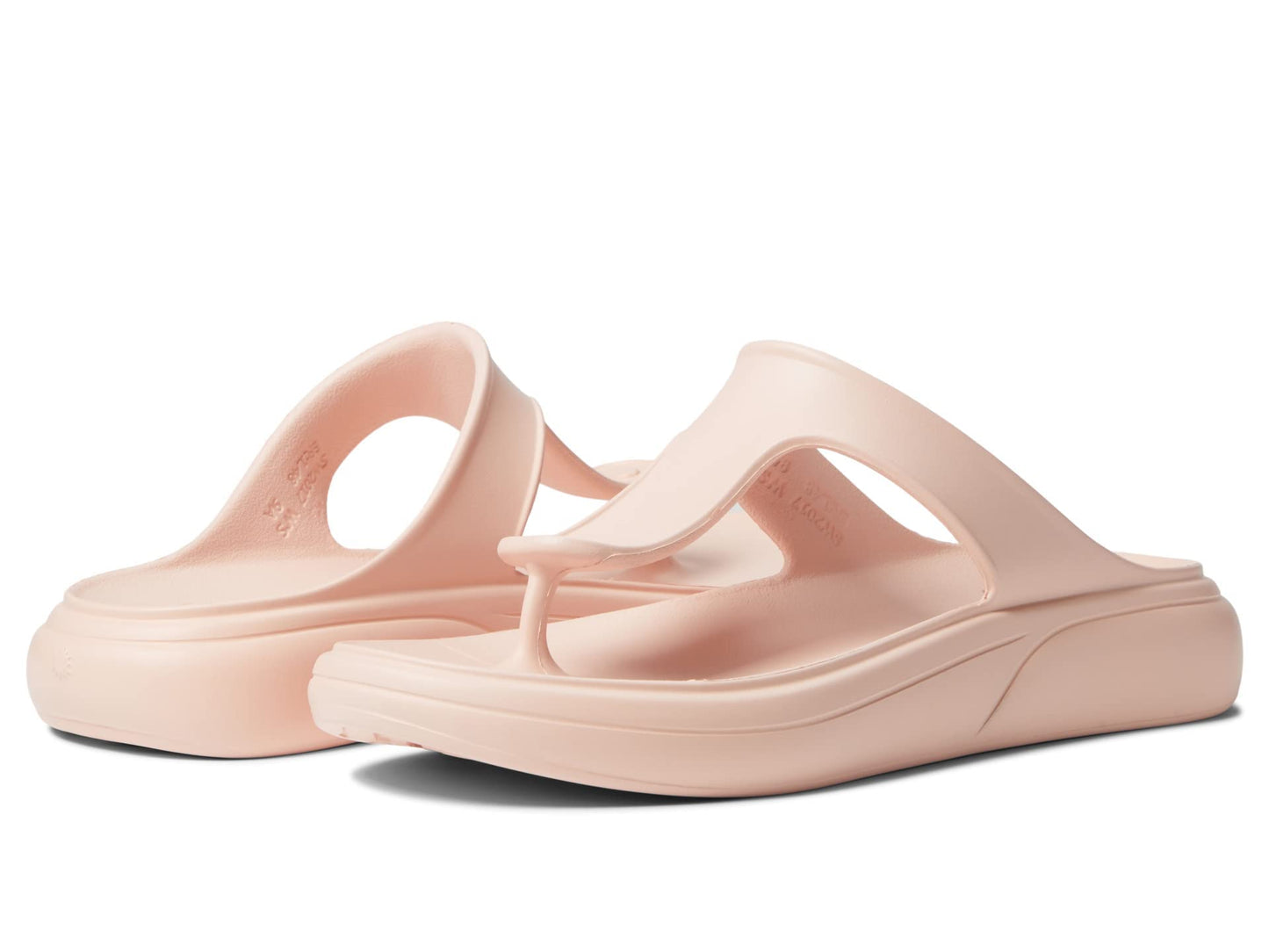 Stuart Weitzman Stuflex T-Strap Slide Rosewater 6 B