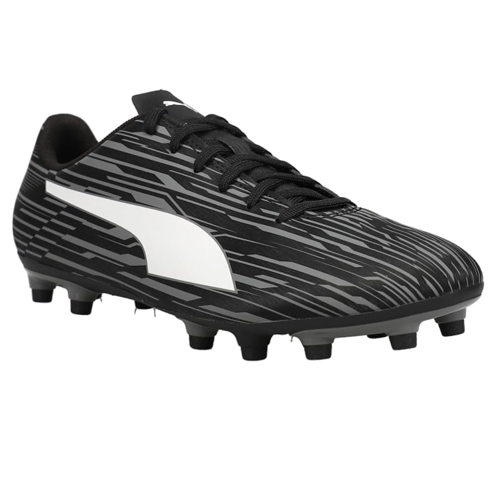 Puma Men's Rapido IiiSoccer Shoe, Puma Black Puma White Castlerock, 13 US