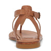Frye Taylor Women’s Sandals - Soft Full-Grain Leather with Padded Footbed, Adjustable Ankle Strap, and Flexible Rubber Outsole with Low Heel, Tan - 8M