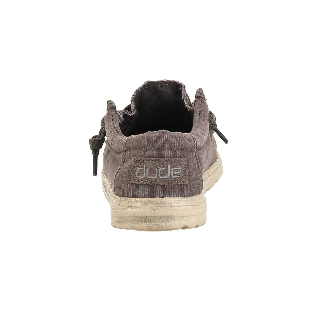 Hey Dude Men’s Wally Washed Mud Size 11 | Men’s Shoes | Men’s Lace Up | Comfortable & Light-Weight