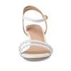 Cole Haan Alyse Braided Sandal 65 mm White Leather 9 B (M)