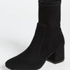 Stuart Weitzman Women's 60mm Sleek Sock Booties, Black, 9.5 Medium US