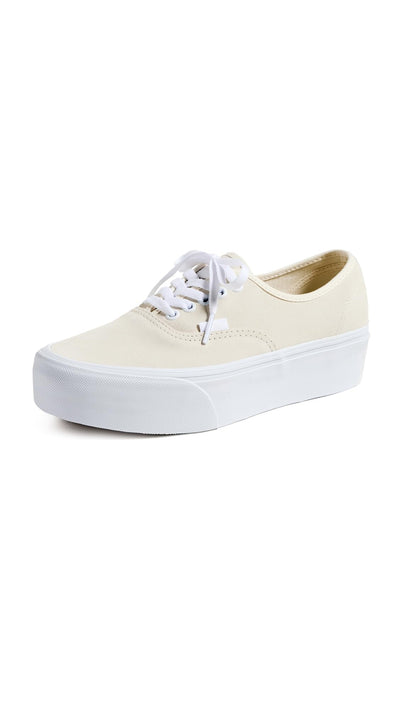Vans Women's FU Authentic Stackform Sneakers, Essential Marshmallow, Off White, 8 Medium US