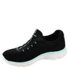 Skechers Sport Summits-Cool Classic Athletic Sneaker Women's Sneaker, 8.5 C/D US, Black-Turquoise