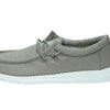 HEYDUDE Boy's Wally Youth Multiple Colors | Boys Shoes | Boy's Lace Up Loafers | Comfortable & Light-Weight Grey