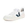 Veja Women's V-10 Sneakers, White/Nautico, 11 Medium US