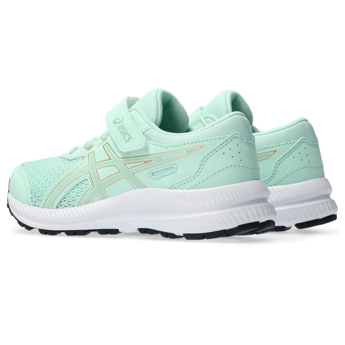 ASICS Kid's Contend 8 Pre-School Running Shoes, K10, Mint Tint/Dark Mint
