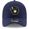 New Era Milwaukee Brewers MLB 3930 39THIRTY Flexfit Cap Hat (Small/Medium) Navy