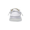 HEYDUDE Girl's Wendy Toddler Star Sliver Size 8 | Girl’s Shoes | Girl’s Lace Up Loafers | Comfortable & Light-Weight