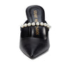 Stuart Weitzman Goldie 100 Mule Black 8 B