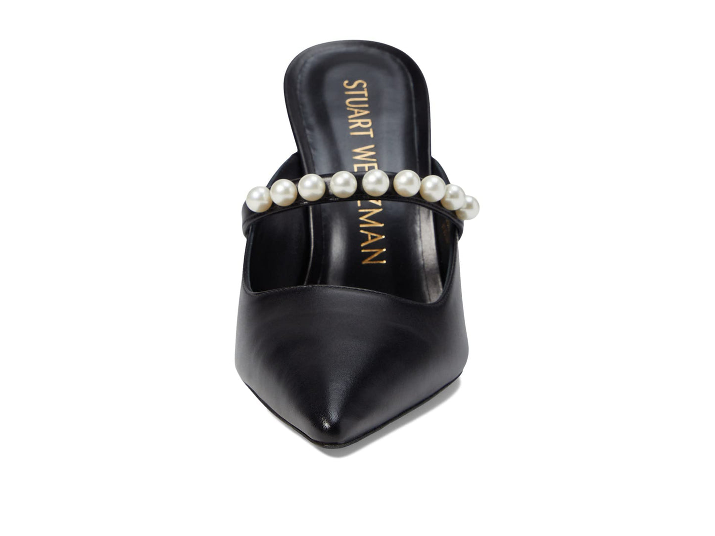 Stuart Weitzman Goldie 100 Mule Black 8 B