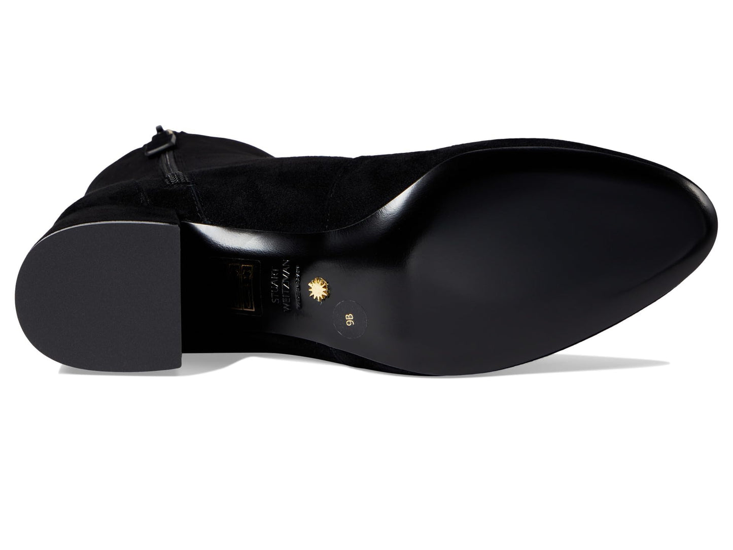 Stuart Weitzman Flareblock 60 Zip Bootie Black 2 6 B