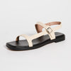Madewell Women's Dory 90s Minimal Sandals, Sand, Off White, 7 Medium US