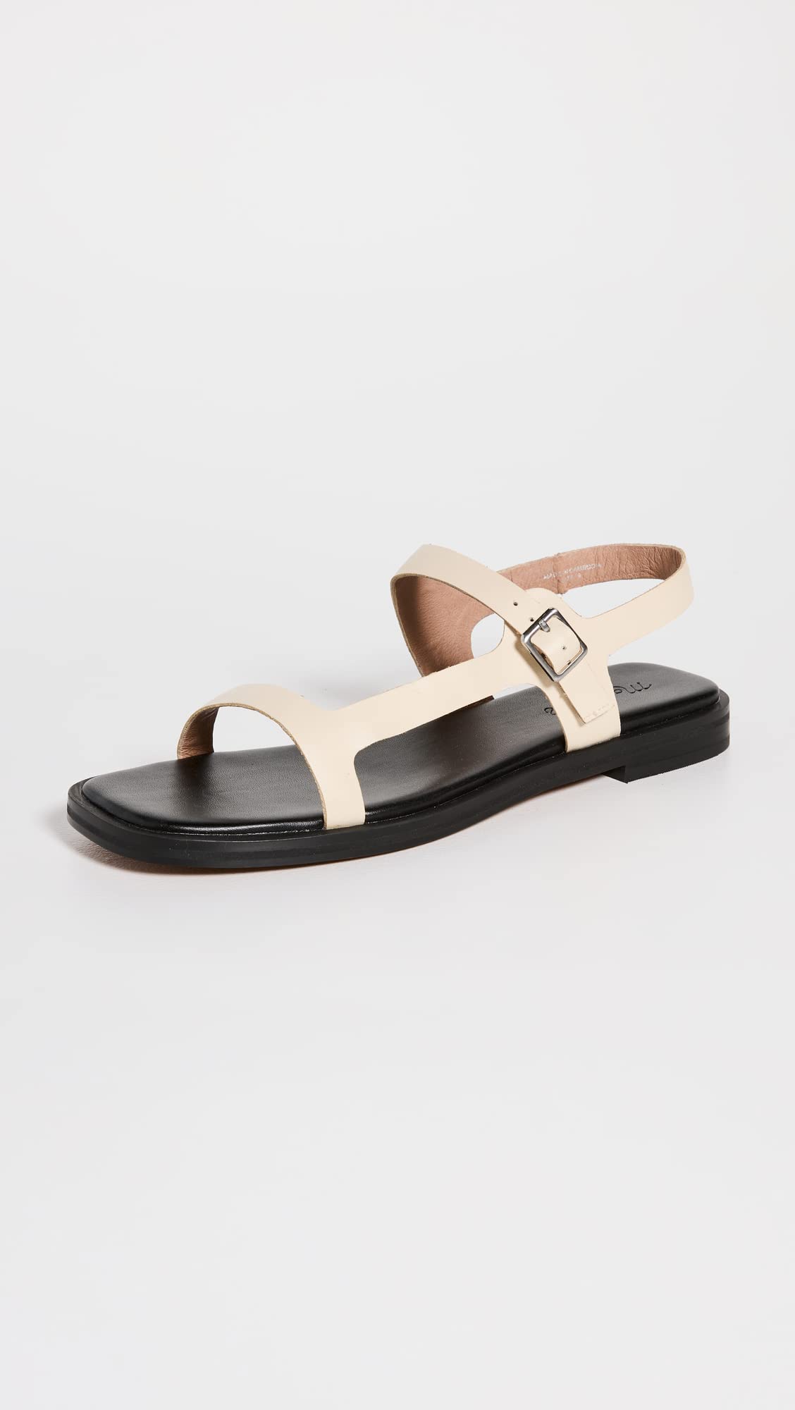 Madewell Women's Dory 90s Minimal Sandals, Sand, Off White, 7 Medium US