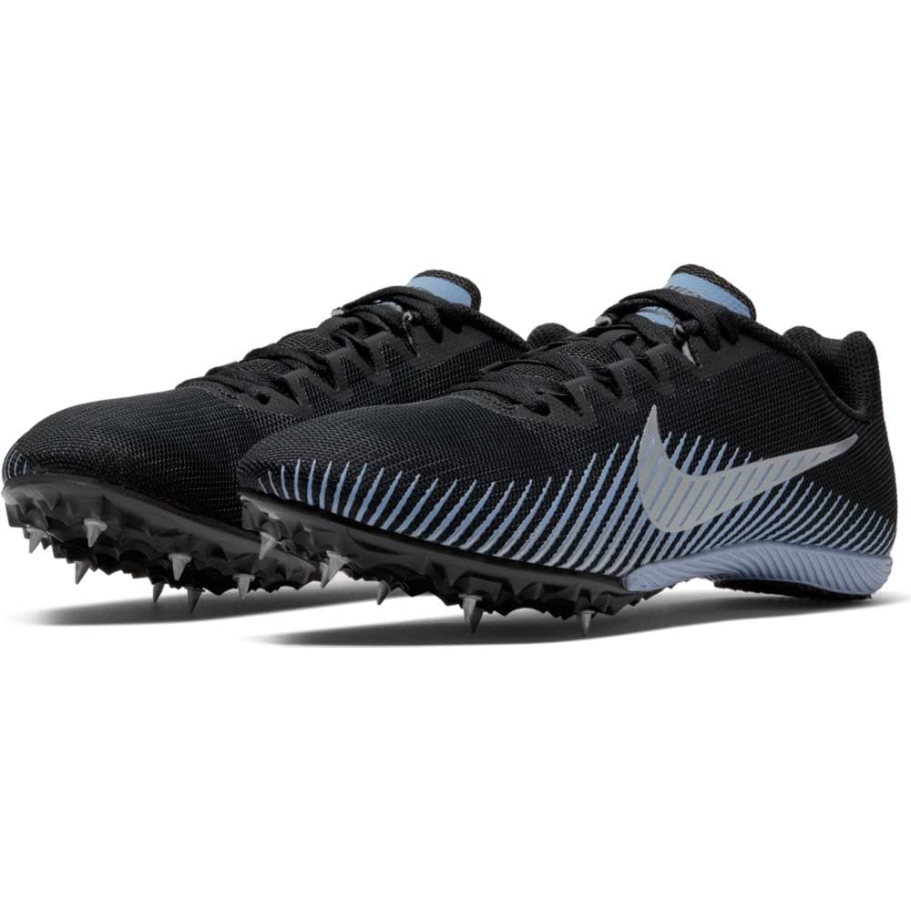 Nike Zoom Rival M 9 Mens Track Spike (Black/Metallic Silver-Indigo Fog, Numeric_11_Point_5)