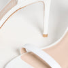 Stuart Weitzman Barelynude 100 Sandal White 9.5 B