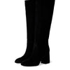Stuart Weitzman Flareblock 85 Slouch Boot Black 5 B