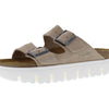 Birkenstock Women's Arizona Chunky Sandals, Warm Sand, Tan, 8-8.5 Narrow US