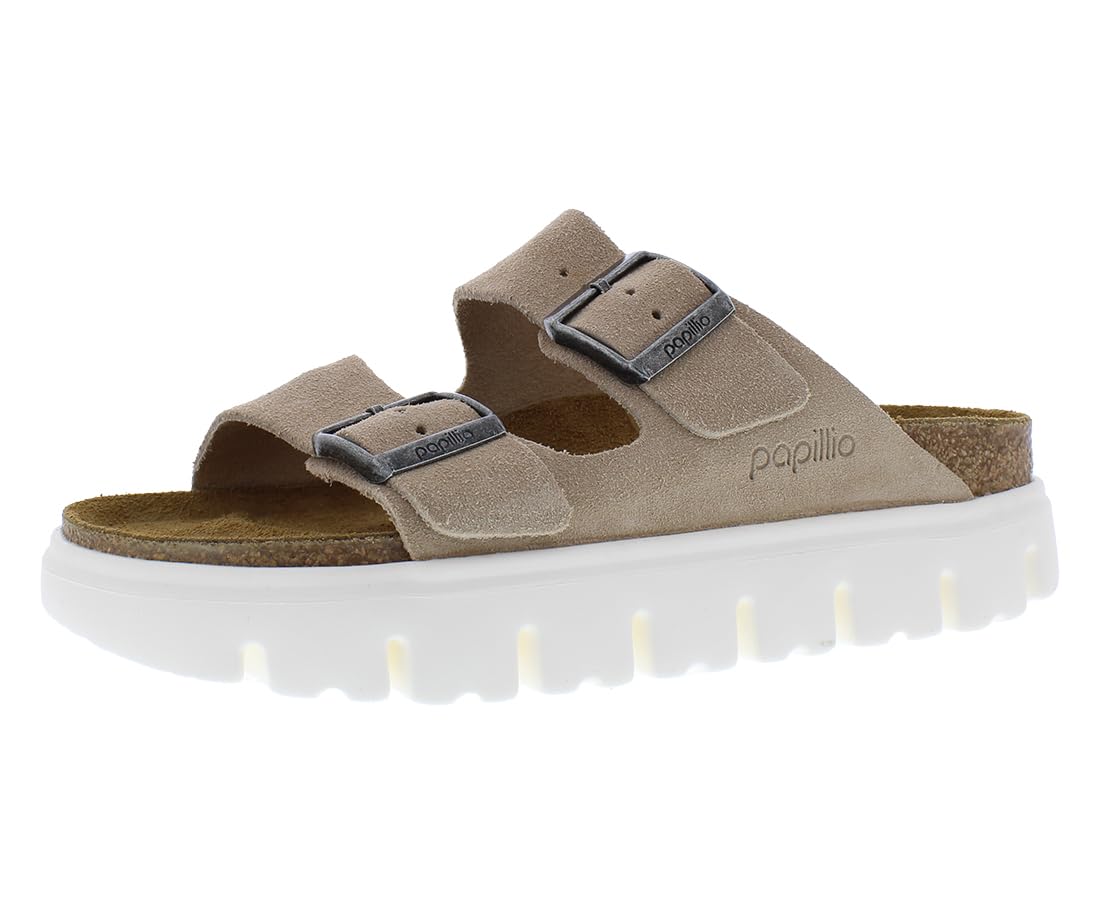 Birkenstock Women's Arizona Chunky Sandals, Warm Sand, Tan, 8-8.5 Narrow US