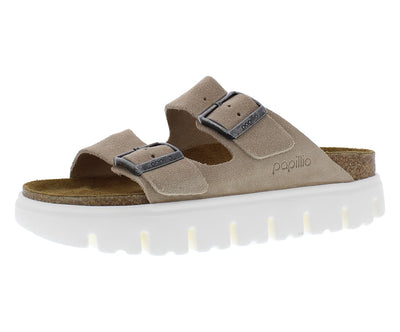 Birkenstock Women's Arizona Chunky Sandals, Warm Sand, Tan, 8-8.5 Narrow US