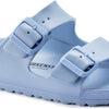 Birkenstock Unisex Arizona Essentials Slide-On Sandal, Dusty Blue, 8-8.5 Narrow Women/6-6.5 Narrow Men, 39EU